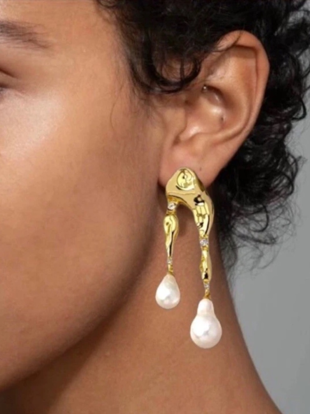 Alexis Bittar Pearl Arch Dangle Earrings